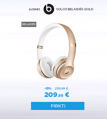 Beats Solo3 belaidės Gold